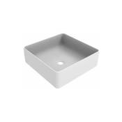 Vasque à poser carrée de dimensions 416x416 mm blanc