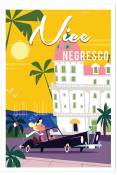Affiche vacances à Nice sans cadre 40x60cm