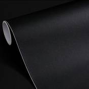 Ambiance-sticker - Rouleau adhésif granit noir au mètre - Autocollants Revêtement Adhésif Cuisine Meubles Salle de bain - 60x2m - multicolore