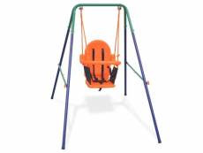 Balançoire pour enfants avec harnais de sécurité orange helloshop26 02_0004790