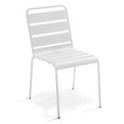 Chaise en métal blanche - Palavas - Blanc
