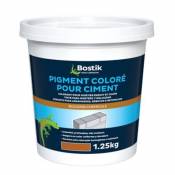 Colorant Bostik Pigment pour Ciment Mortier Enduit et Chape Marron 1 25kg