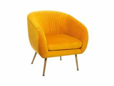 Eazy living fauteuil delray jaune moutarde EYFU214-YL