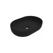 Ercos - Vasque à poser ovale 416x600 mm en noir mat Musa BLCERNMUSA0002 Couleurs: Noir mat - Noir mat