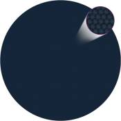 Film solaire de piscine flottant pe 300 cm Noir et bleu Vidaxl Noir et bleu