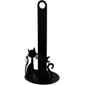 Iperbriko - Porte-parapluie en métal noir rond de 15 cm de diamètre et 33 cm de hauteur pour chats