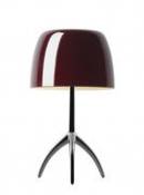 Lampe de table Lumière Piccola / Variateur - H 35 cm - Foscarini rouge en métal