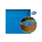 Liner 75/100 classique piscine ronde Gre Pool - Couleur liner: Vert caraïbes - Taille piscine: Diamètre 350 x 120 cm - Accroche: Tôle
