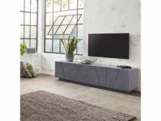 Meuble tv 4 portes 2 pièces design moderne ping low l ardesia AHD Amazing Home Design