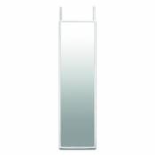 Miroir de porte 30 x 120 cm blanc
