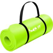 MOVIT Tapis de gymnastique, doux pour la peau et sans phthalates, en 3 tailles et 12 couleurs - Sélection : 183 cm x 60 cm x 1,0 cm en vert clair