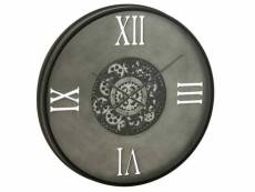 Paris prix - horloge murale "4 chiffres romains" 80cm noir