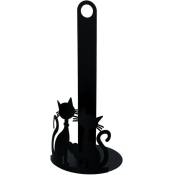 Porte-parapluie en métal noir rond de 15 cm de diamètre et 33 cm de hauteur pour chats