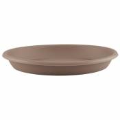 soucoupe ronde 18cm taupe