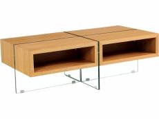 Table basse "milano" - 120 x 60 x 40 cm - finition