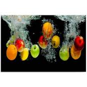Tableau fruits dans l'eau - 40 x 30 cm - Multicolore