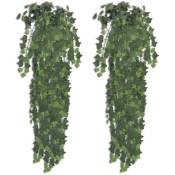 Vidaxl - Plantes artificielles 2 pcs Lierre Vert 90 cm Vert