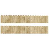 Vidaxl - Rotoli de bordure en bois de pin clair bordure