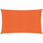 Voile d'ombrage 160 g/m² Orange 2x5 m pehd The Living