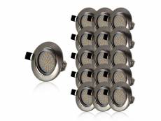 15 spot led encastrable extra plat dimmable orientable