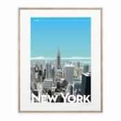 Affiche Monsieur Z - New York vintage / 40 x 50 cm - Image Republic multicolore en papier