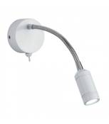 Applique avec liseuse Led Adjustable Métal blanc 1 ampoule 24cm