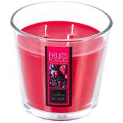 Atmosphera - Bougie parfumée fruits rouges 500g créateur d'intérieur - Rouge