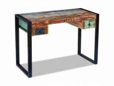 Bureau table meuble travail informatique bois de récupération