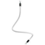 Creative Cables - Kit Creative Flex tube flexible recouvert de tissu RM01 Blanc Noir - 60 cm - Noir