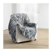 Douceur D'intérieur - plaid imitation fourrure antartic gris - 180x220cm - Gris