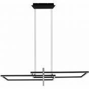 Etcshop - Plafonnier design led noir mat salon salle à manger éclairage Lampe suspendue dimmable via interrupteur