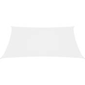 INLIFE Voile de parasol Tissu Oxford carré 3x3 m Blanc