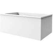Jacob Delafon - Tablier frontal pour baignoire rectangulaire 180 x 90 x 60 cm installation angle Blanc - Blanc