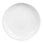 Lot de 6 assiettes creuse 21, 5 cm blanc en porcelaine H3