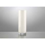 Lou De Castellane - Vase cylindrique 30 cm blanc -