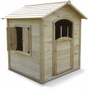 Maisonnette en bois pour enfant 110 x 110 x 120 cm - Marron