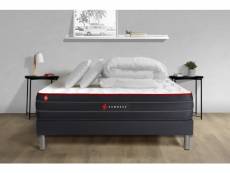 Matelas + sommier 140x190 + couette + 2 oreillers Somness Boost
