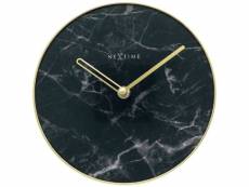 Nextime - horloge de table - 20 cm - verre / metal