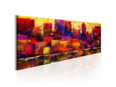 Paris prix - tableau imprimé "colourful city skyline" 40 x 120 cm