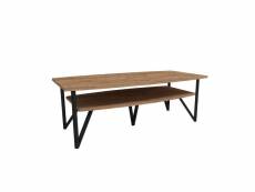 Table basse shahi 60x120cm bois clair