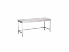 Table inox sans dosseret - gamme 700 - combisteel - - acier inoxydable1900x700 2000x700x900mm