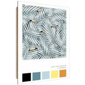 Tableau bois Toucans cachés ii - 70 x 100 cm - Multicolore