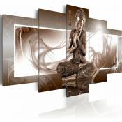 Tableau bouddha méditant - 100 x 50 cm