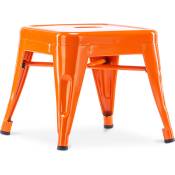 Tabouret pour enfant Stylix Design industriel en Métal - Nouvelle édition Orange - Acier - Orange