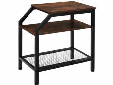 Tectake table d’appoint plymouth 36,5x58,5x59,5cm
