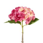 Tige d'hortensia artificielle rose H50