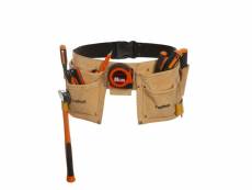 Toolpack ceinture porte-outils à double poche hobby cuir 366.020 418854
