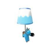 Trade Shop Traesio - Lume Abat Jour Table De Chevet Pour Chambre Lampe Cheval E27 Résine Lumetto D16 Bleu - Bleu