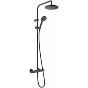 Vernis Blend - Set de douche Showerpipe 200 avec thermostat, EcoSmart, noir mat 26089670 - Hansgrohe