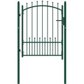 Vidaxl - Portail de clôture avec pointes Acier 100x125